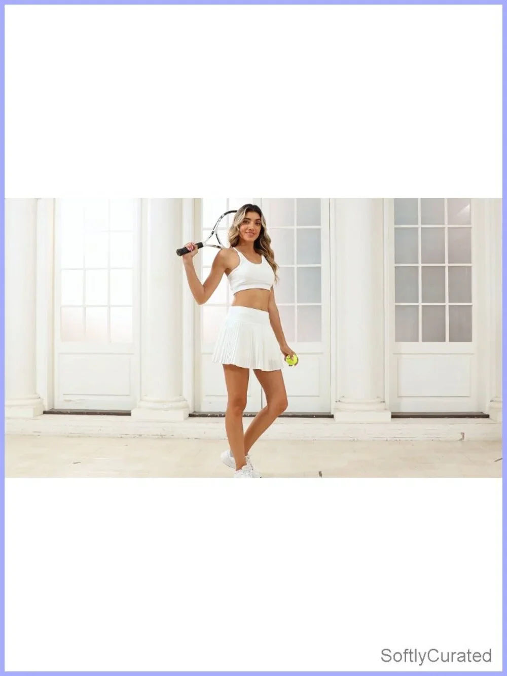 High Waisted Pleated Tennis Skirt for Women with Pockets